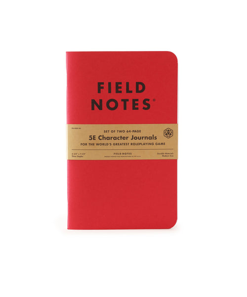 FIELD NOTES 5E Character Journal OR Game Master Journal OR Monster Journal for Dungeons and Dragons